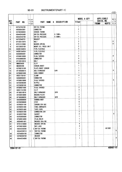 Mitsubishi S16R-Y1TAA2 Engine (SN 11677-) Parts Catalog Manual - Image 4