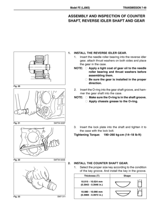 Hino Truck FD2J, FE2J, SG1J Year 2004 Repair Manual (FD, FE, SG) - Image 2