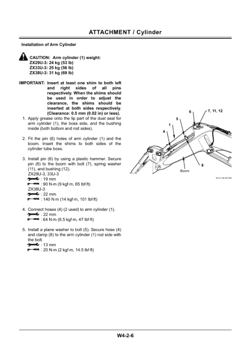 Hitachi ZX29U-3, ZX33U-3, ZX38U-3 Mini Excavator Service Repair Manual - Image 5