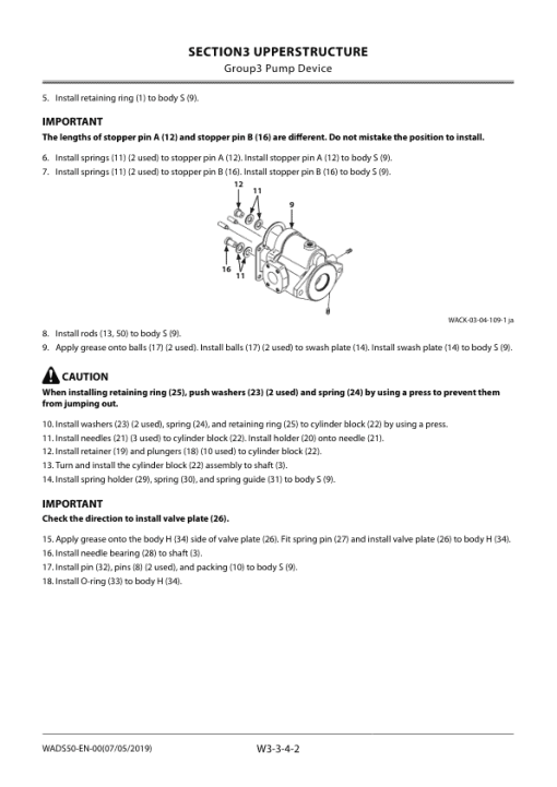 Hitachi ZX38U-6 Mini Excavator Service Repair Manual - Image 5