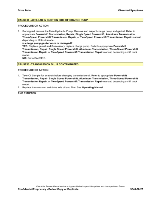 Hyster 2.0FT, S2.5FT, S3.0FT, S3.5FT Forklift H187 Series Repair Manual (EU) - Image 6