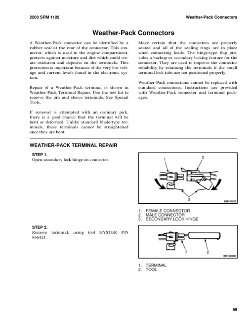 Hyster A25XNT, A30NXT Electric Forklift Truck D203 Series Service Repair Manual - Image 4