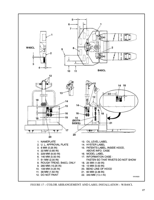 Hyster B40XL, B60XL, W40XL, W60XL Pallet Walkie Rider D135 Series Repair Manual - Image 2