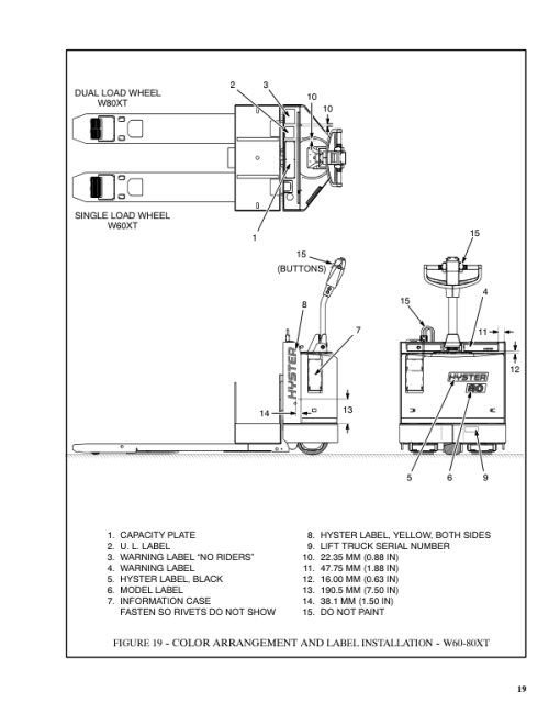 Hyster B40XL, B60XL, W40XL, W60XL Pallet Walkie Rider D135 Series Repair Manual - Image 5