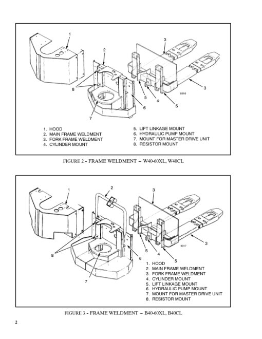 Hyster B40XL, B60XL, W40XL, W60XL Pallet Walkie Rider D135 Series Repair Manual - Image 6