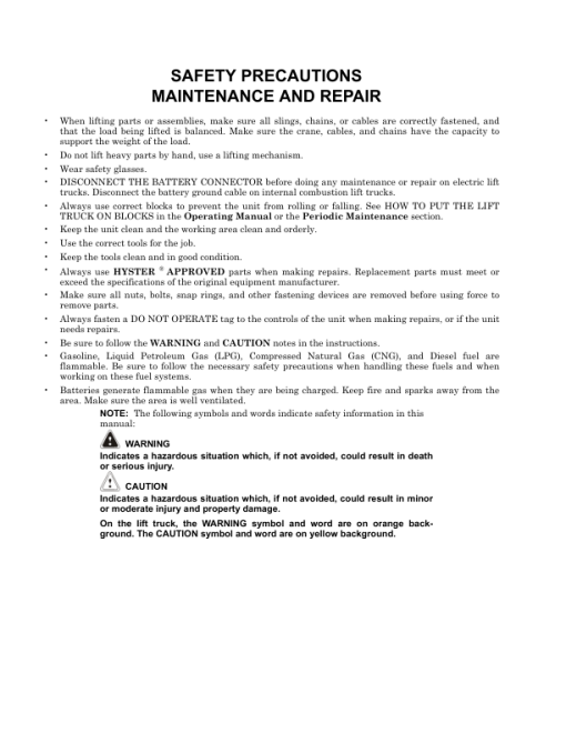 Hyster B60ZHD2, B80ZHD2 Pallet Truck C257 Series Repair Manual