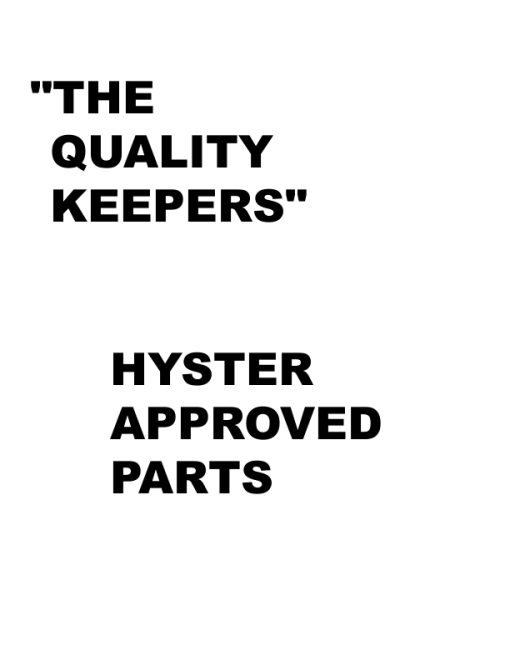 Hyster B60ZHD2, B80ZHD2 Pallet Truck C257 Series Repair Manual - Image 4