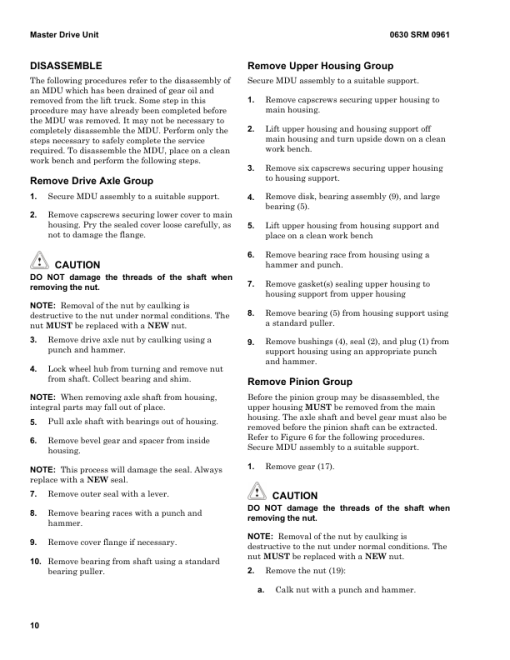 Hyster B60ZHD2, B80ZHD2 Pallet Truck C262 Series Repair Manual - Image 6