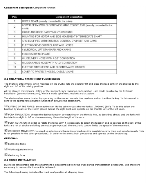 Hyster C1.0, C1.3, V30XMU Very Narrow Isle Truck ZZA4 Series Repair Manual - Image 3