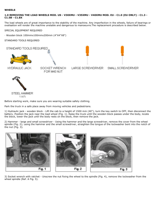 Hyster C1.05B, V35XMU Man-Up Turret Trucks A468 Series Repair Manual - Image 4