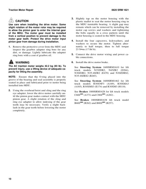 Hyster C60ZHD, C80ZHD Pallet Trucks A282 Series Repair Manual - Image 6