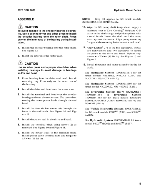 Hyster C60ZHD, C80ZHD Pallet Trucks A282 Series Repair Manual - Image 5