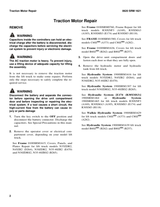 Hyster C60ZHD, C80ZHD Pallet Trucks A282 Series Repair Manual - Image 3