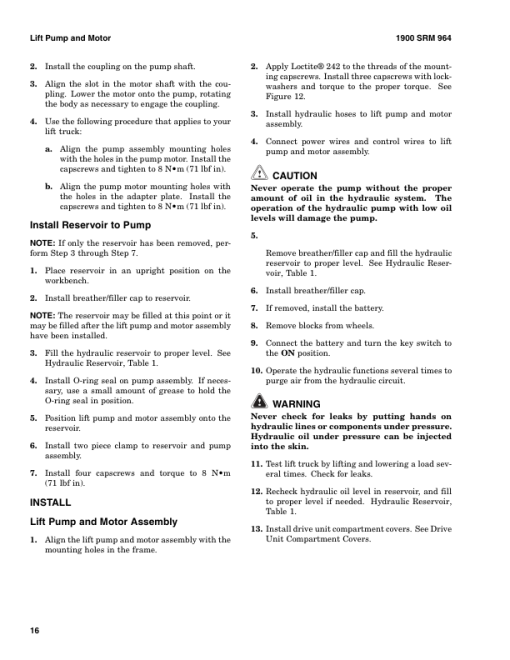 Hyster C60Zac Pallet Truck B478 Series Repair Manual - Image 4