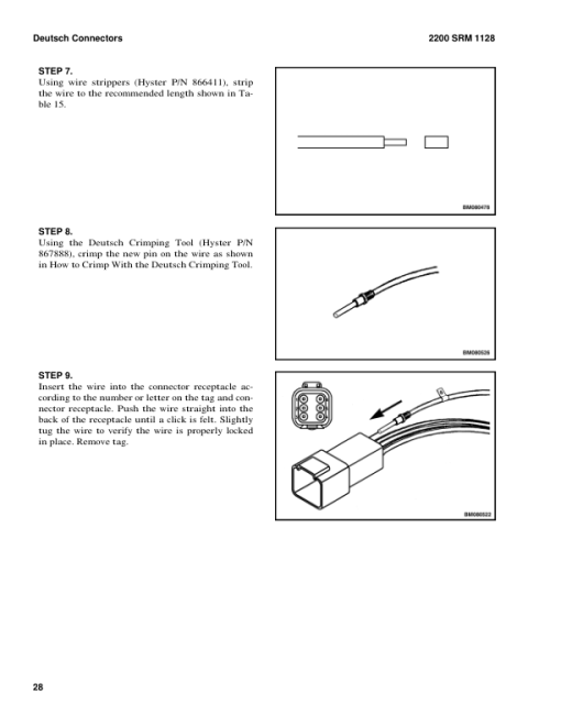 Hyster E2.2XN, E2.5XN, E3.0XN, E3.2XN, E3.5XN Electric Forklift Truck A268 Series Repair Manual - Image 6