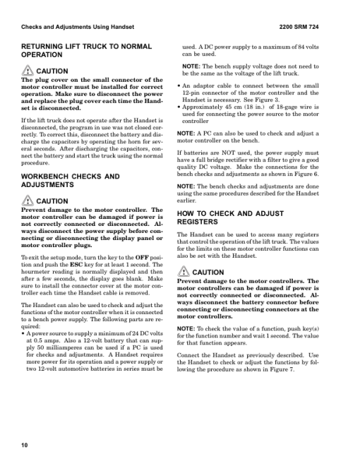 Hyster E25XM2, E30XM2, E35XM2, E40XM2S Electric Forklift Truck D114 Series Repair Manual (USA) - Image 2