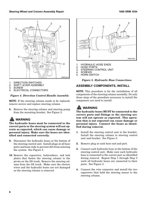 Hyster E25Z, E30Z, E35Z, E40ZS Electric Forklift Truck F114 Series Repair Manual (USA) - Image 6