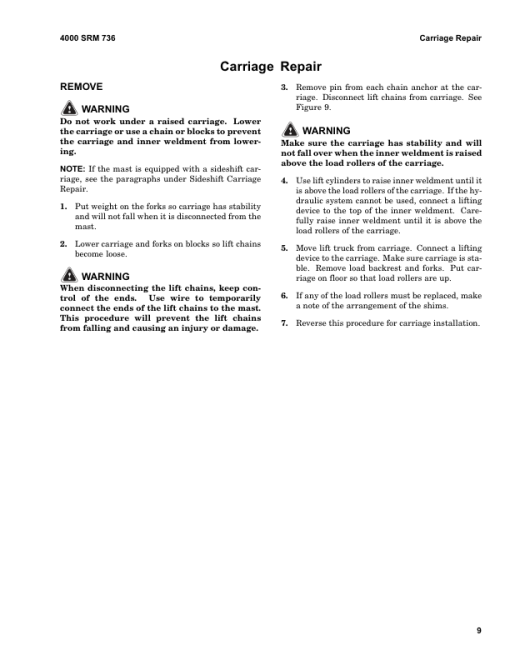 Hyster E3.50XL, E4.00XL, E4.50XL, E4.50XLS, E5.50XL Electric Forklift Truck E098 Series Repair Manual - Image 2