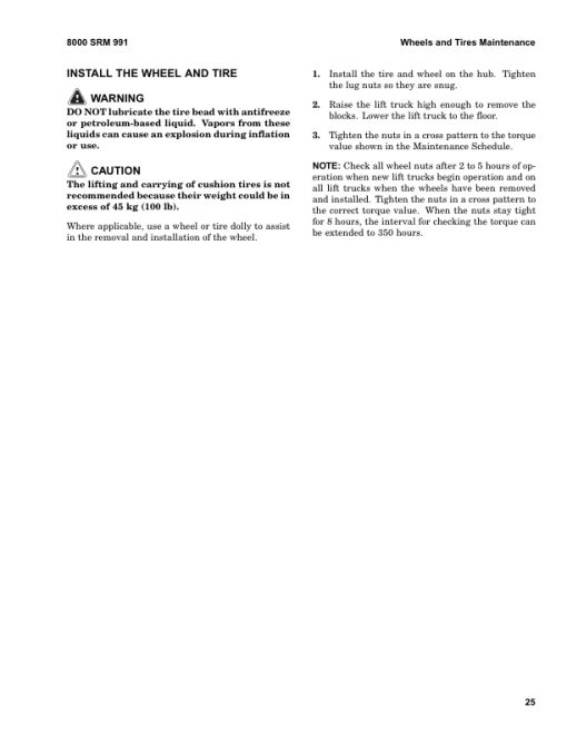 Hyster E30HSD, E35HSD, E40HSD Electric Forklift Truck A219 Series Repair Manual - Image 2