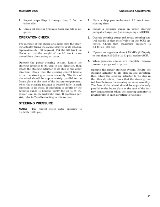 Hyster E30HSD3, E35HSD3, E40HSD3 Wheel Electric Stand-up Forklift C219 Series Repair Manual - Image 6