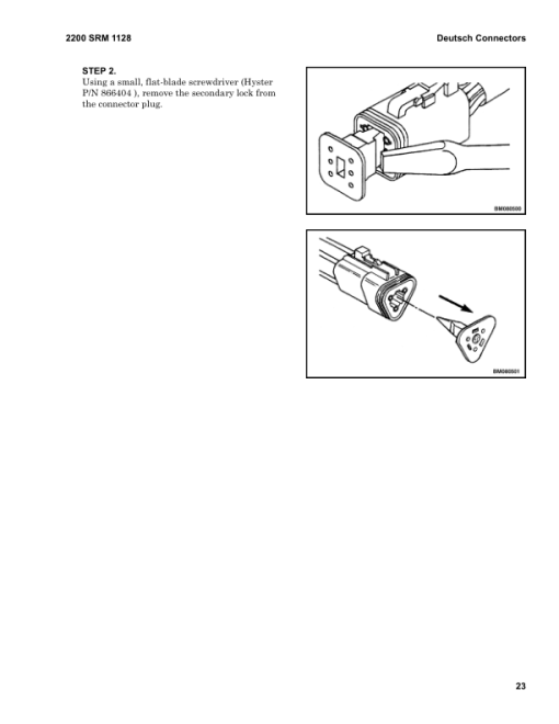 Hyster E4.0XN, E5.0XN, E5.0XNS, E5.5XN Forklift Truck A099 Series Repair Manual (EU) - Image 6