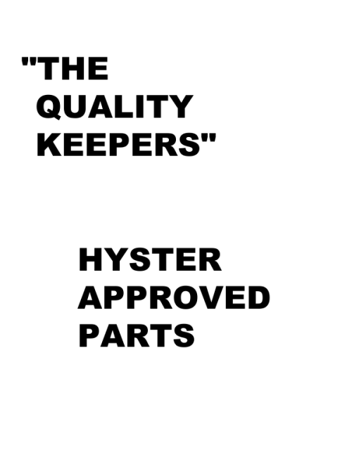 Hyster H1050HD-CH, H1150HD-CH Forklift Truck E117 Series Repair Manual (USA) - Image 2