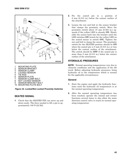 Hyster H1050HD-CH, H1150HD-CH Forklift Truck E117 Series Repair Manual (USA) - Image 3