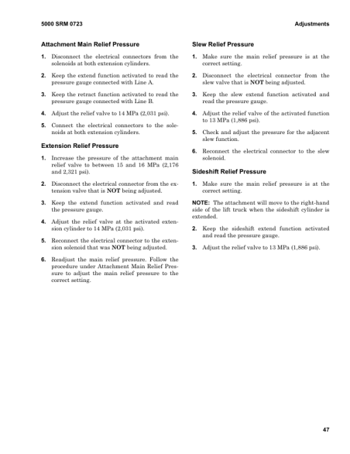 Hyster H1050HD-CH, H1150HD-CH Forklift Truck E117 Series Repair Manual (USA) - Image 5