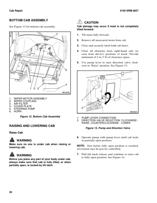 Hyster H12.00XM, H13.00XM, H14.00XM, H16.00XM Forklift Truck F019 Series Repair Manual (EU) - Image 3