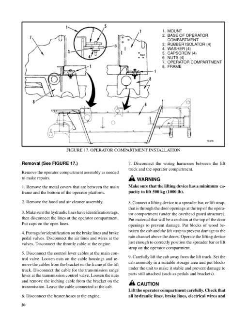 Hyster H13.00XL, H14.00XL, H16.00XL Forklift Truck D019 Series Repair Manual (EU) - Image 6