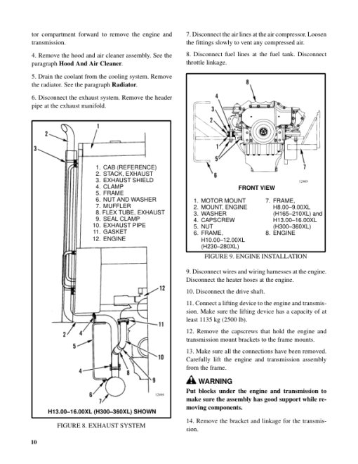 Hyster H13.00XL, H14.00XL, H16.00XL Forklift Truck D019 Series Repair Manual (EU) - Image 3