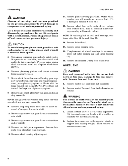 Hyster H13XM-6, H14XM-6, H16XM-6, H10XM-12EC, H12XM-12EC Forklift Truck H019 Series Repair Manual (EU) - Image 3