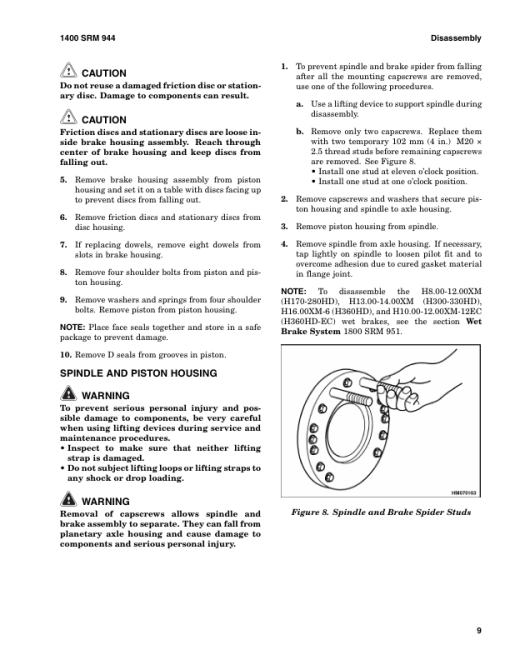 Hyster H13XM-6, H14XM-6, H16XM-6, H10XM-12EC, H12XM-12EC Forklift Truck H019 Series Repair Manual (EU) - Image 5