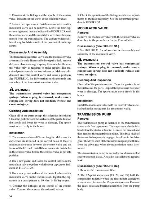 Hyster H165XL, H190XL, H210XL, H230XL, H250XL, H280XL Forklift Truck E007 Series Repair Manual (USA) - Image 3