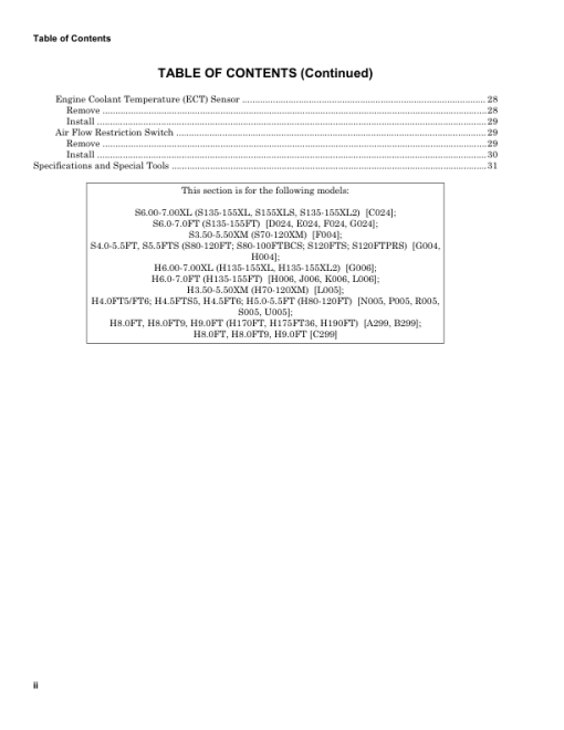 Hyster H170FT, F175FT36, F190FT Forklift Trucks C299 Series Repair Manual - Image 6