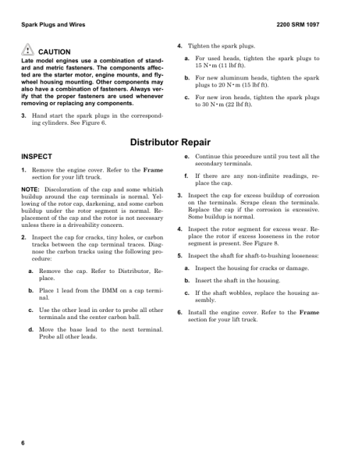 Hyster H170FT, F175FT36, F190FT Forklift Trucks C299 Series Repair Manual - Image 3