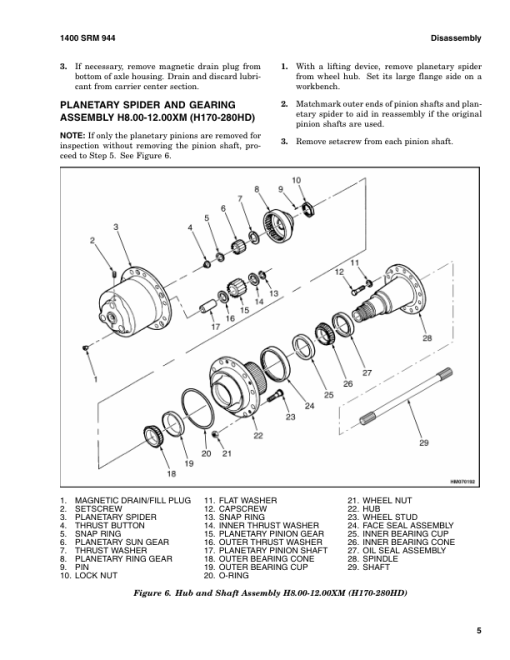 Hyster H190HD2, H210HD2, H230HD(S)2, H250HD2, H280HD2 Forklift Truck J007 Series Repair Manual (USA) - Image 2