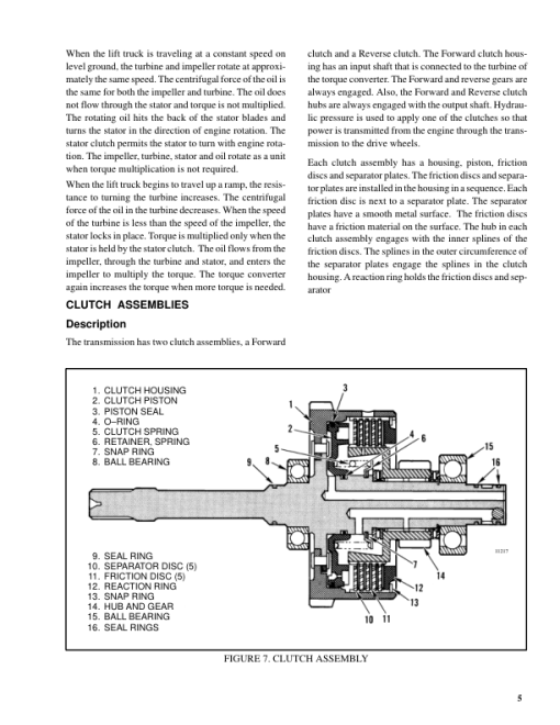 Hyster H2.00XL, H2.50XL, H3.00 Diesel & LPG Forklift Truck B177 Series Repair Manual (EU) - Image 5