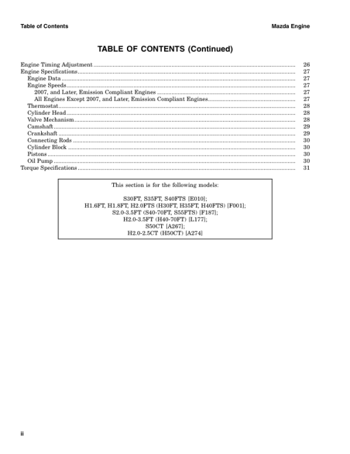 Hyster H2.0CT, H2.5CT Diesel & LPG Forklift Truck A274 Series Repair Manual (EU) - Image 2