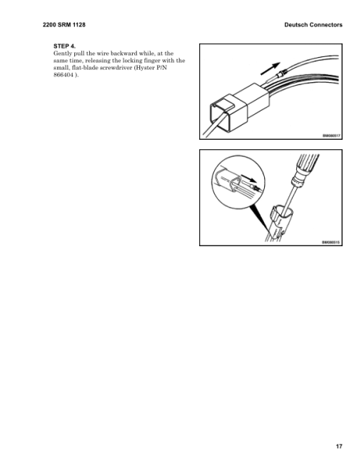 Hyster H2.0CT, H2.5CT Forklift Trucks B274 Series Repair Manual (EU) - Image 2