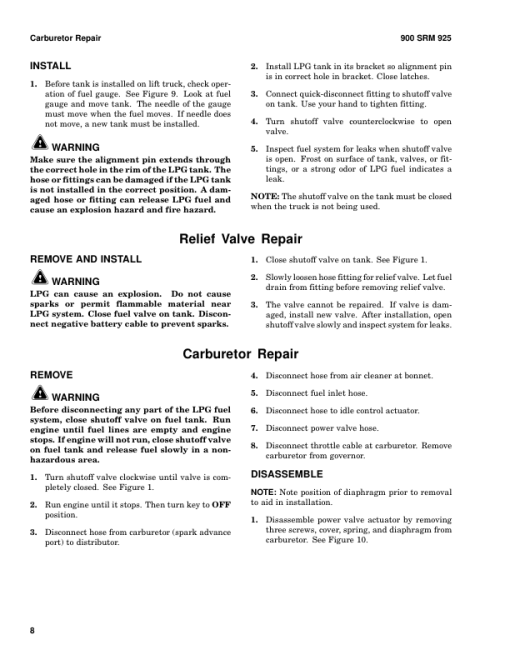 Hyster H25-35XM, H40XMS Forklift E001 Series Repair Manual - Image 4