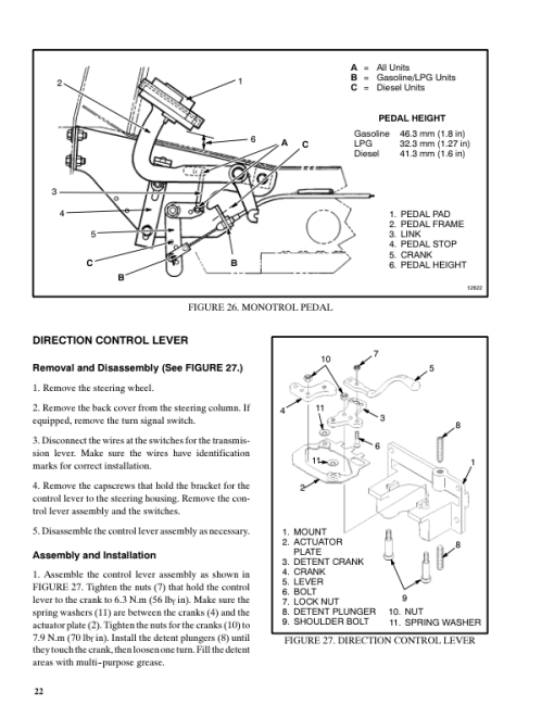 Hyster H25XM, H30XM, H35XM, H40XMS Forklift Truck D001 Series Repair Manual - Image 5