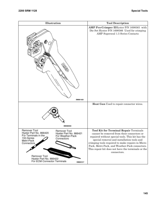 Hyster H3.0XT Forklift A409 Series Repair Manual (EU) - Image 6