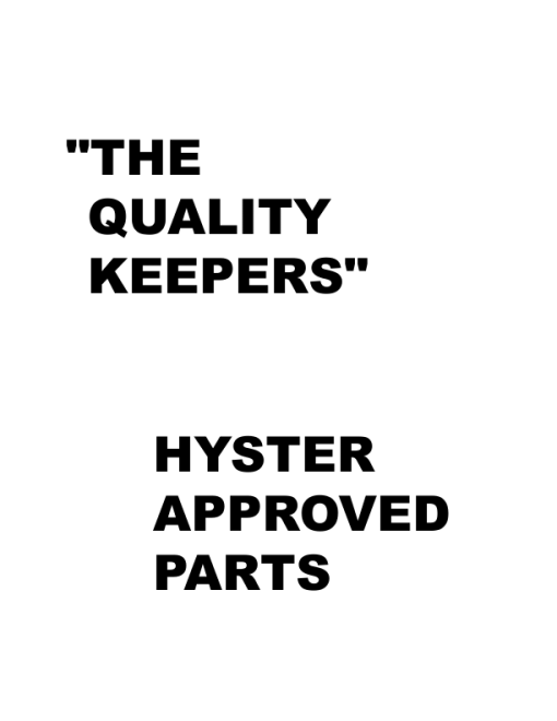 Hyster H300HD2, H330HD2, H360HD2, H360HD2-EC Forklift Truck G019 Series Repair Manual (USA) - Image 4