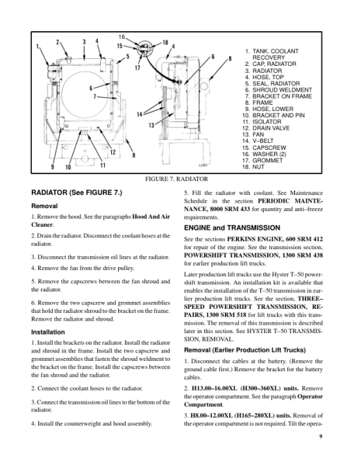 Hyster H300XL, H330XL, H360XL-EC Forklift Truck C019 Series Repair Manual (USA) - Image 2