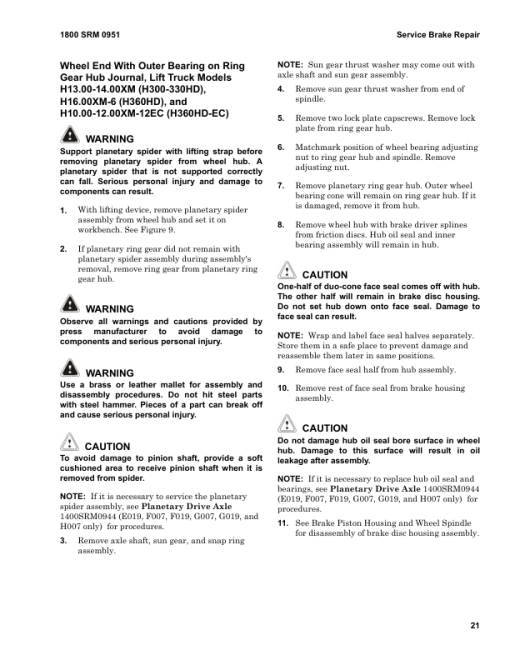 Hyster H400HD-EC, H440HDS-EC, H450HD-EC, H450HDS-EC, H500HD-EC Container Handler B214 Series Repair Manual (USA) - Image 3