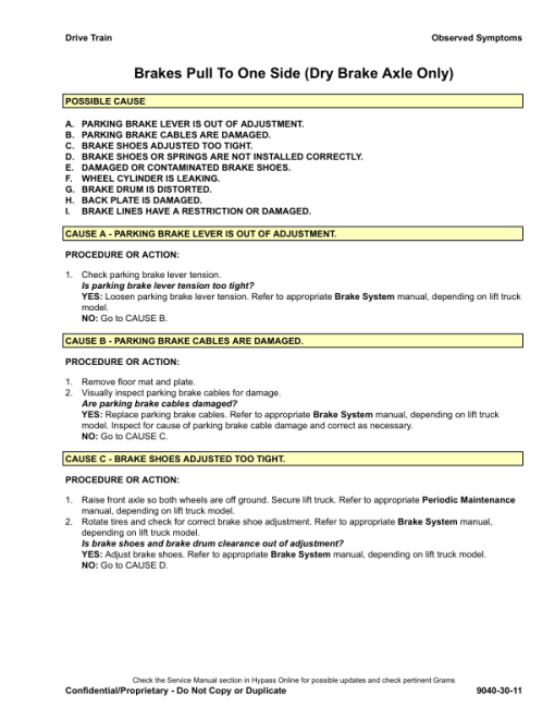 Hyster H40FT, H50FT, H60FT, H70FT Forklift Truck L177 Series Repair Manual (USA) - Image 4