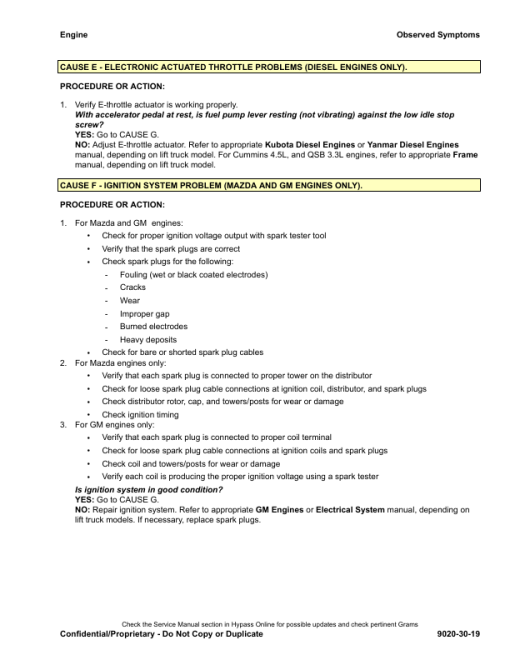 Hyster H40FT, H50FT, H60FT, H70FT Forklift Trucks N177 Series Repair Manual - Image 6