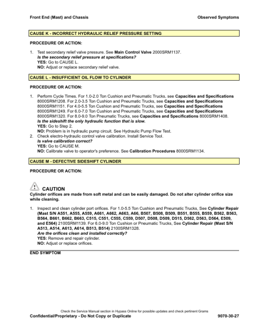 Hyster H40FT, H50FT, H60FT, H70FT Forklift Trucks P177 Series Repair Manual - Image 5