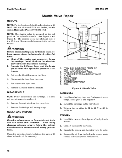 Hyster H440FS, H550FS, H550F, H620F, H620FS, H650F, H700FS, H700F Forklift Truck E008 Series Repair Manual - Image 5